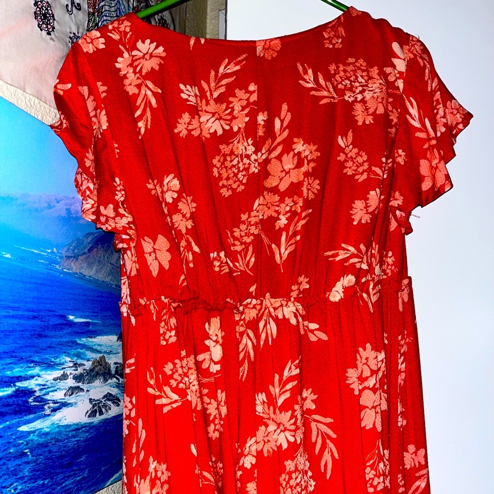Liz Lange comfy flowy maternity dress 🧡